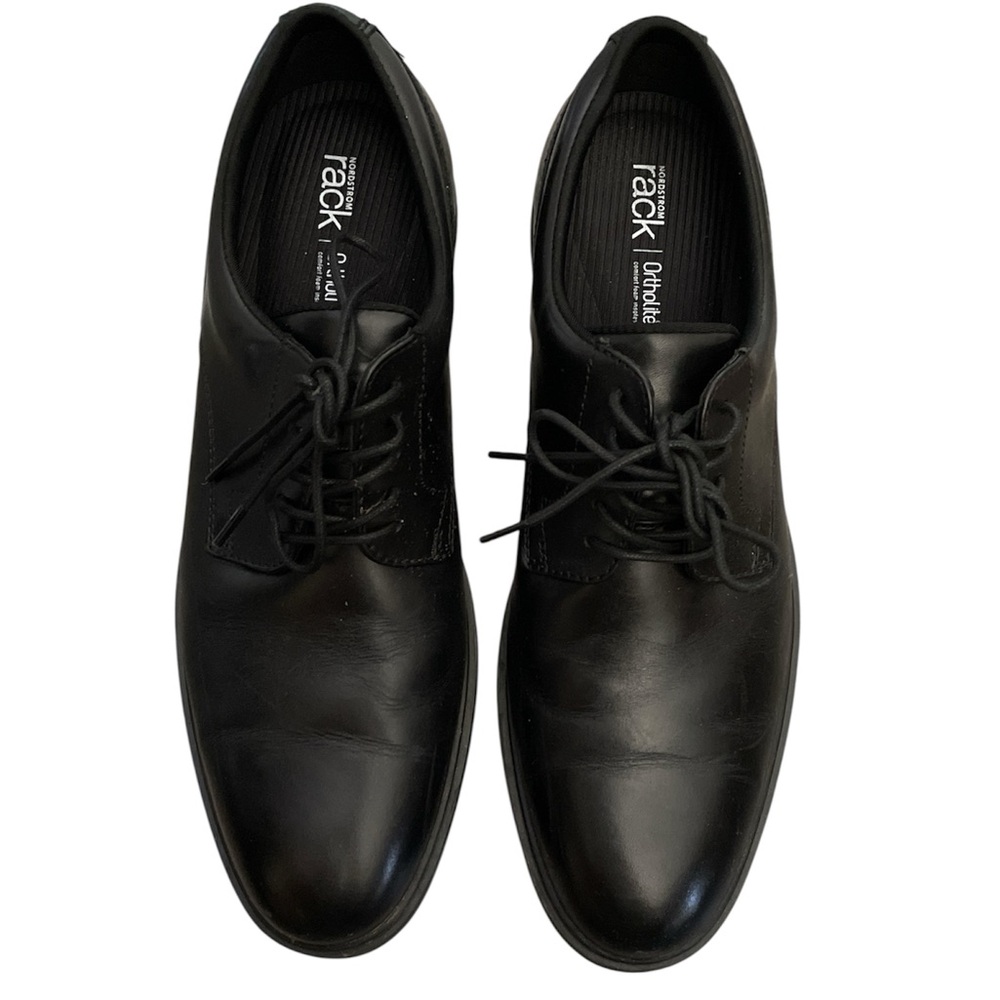 Nordstrom Rack Men's leather Classic Black Ortholite Oxfords
